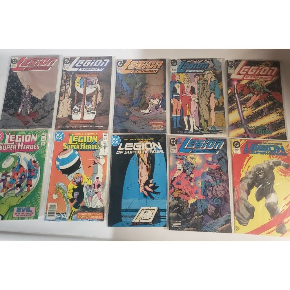 10 Legion of Super-Heroes Comics Various Eras 1980's thru 1990's